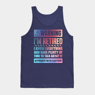 Retirement Design For Men Women Retiree Retired Retirement Tank Top